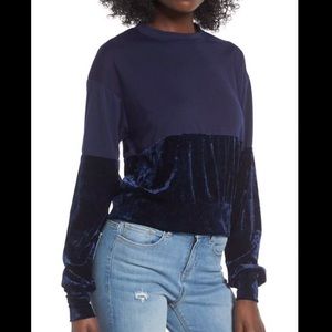 Chloe & Katie Velvet Remix Sweatshirt